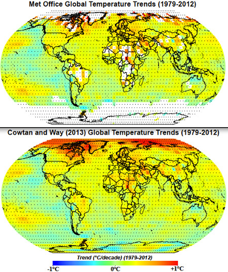 Cowtan and Way 2013 Global Warming MET Office HADCru