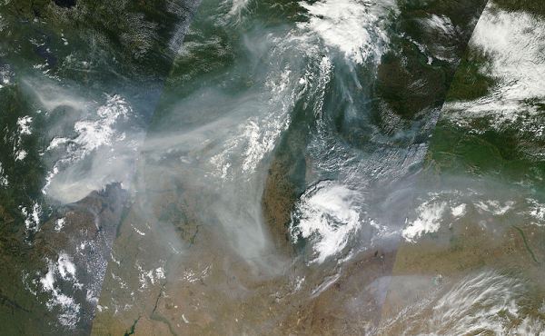 WIldfires Russia 2010, NASA satellite. 