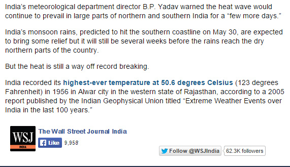 Wall-Street-Journal-WSJ-cherry-picking-science-data-2015-India-heat-wave