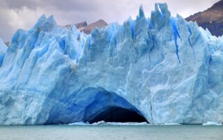 A glacier cave located on the Perito Moreno Glacier in Argentina (2010).